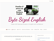 Tablet Screenshot of bytesizedenglish.com